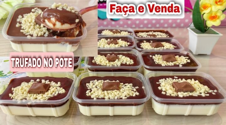 Receitas Deliciosas TRUFADO DE LEITE NINHO no POTE – VENDA MUITO ESSA SOBREMESA