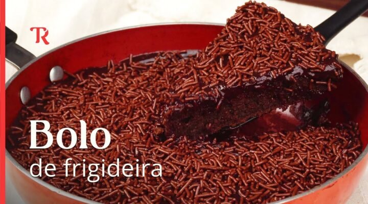 Fiz esse bolo de chocolate na frigideira e ficou incrível, todos amaram aqui em casa!