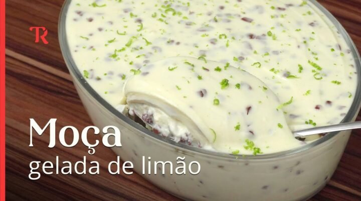 Aprenda a fazer moça gelada de limão, sobremesa deliciosa e muito fácil de preparar!