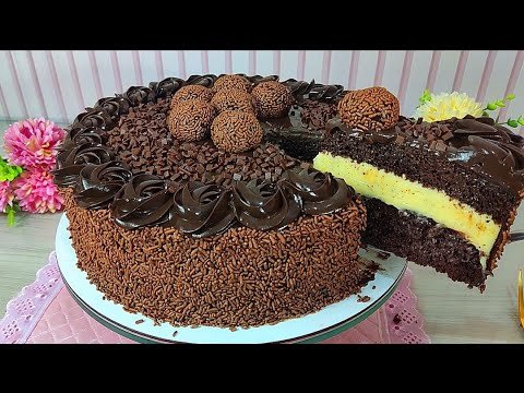 BOLO DE CHOCOLATE COM MARACUJÁ – PARA FESTAS
