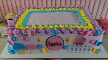 Receitas Deliciosas BOLO GRANDE DE ANIVERSÁRIO COM DOIS RECHEIOS – PESANDO MAIS DE 7 KILOS DE BOLO.